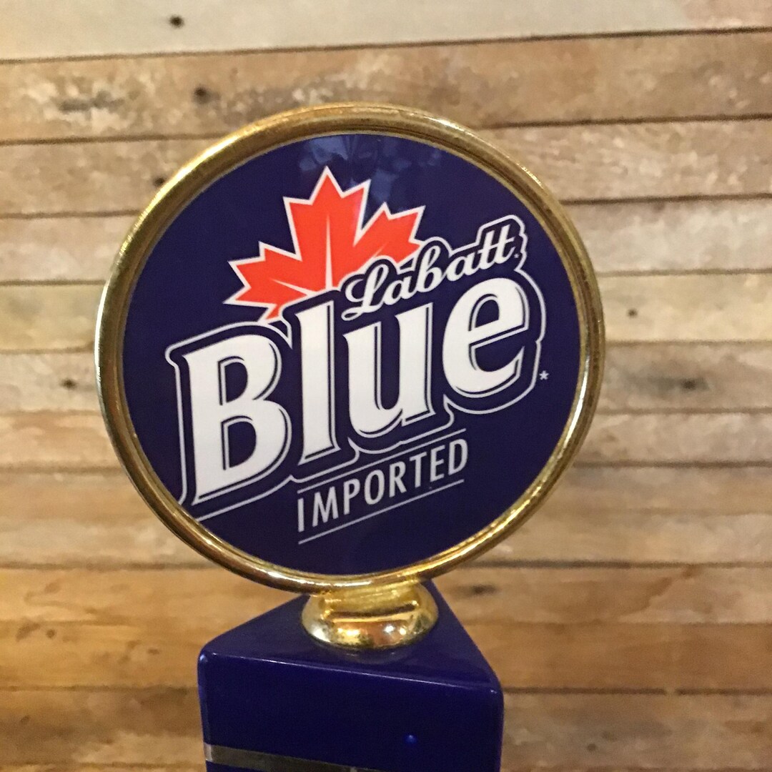 Labatt Blue Signature 13 Inch Beer Tap Handle, Dark Blue Vintage Bar ...