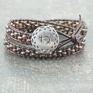 Unique Bunny Bracelet Silver Brown Bunny Jewelry Southwest Style Rabbit Jewelry