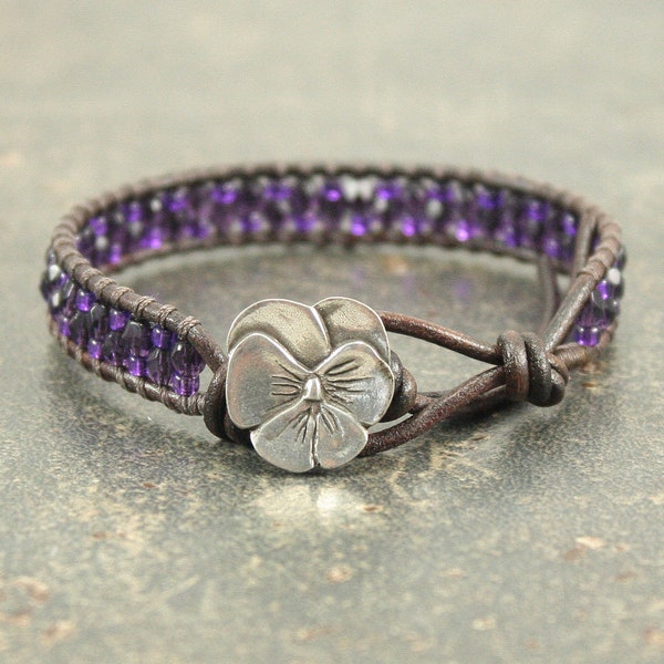 Pansy Jewelry Etsy