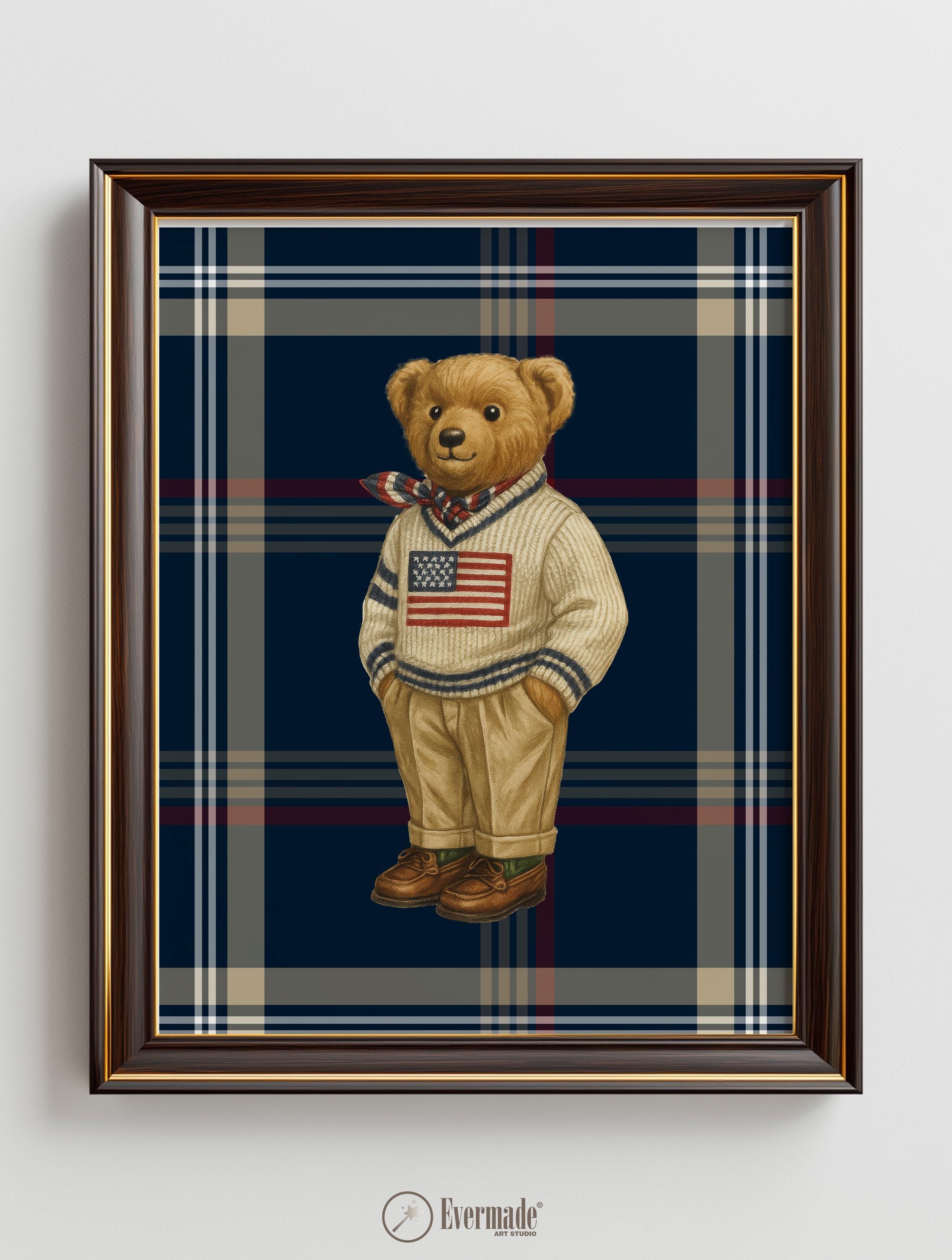 ヴィンテージ 油絵 アート hooked vintage RRL ラルフローレン 482168971_18499097422012761_32