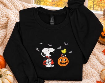 Gruseliger Beagle und Freund, Halloween-Sweatshirt, Halloween-Design, Kürbis, Gruselstimmung, Herbststimmung, Halloween, süßes Design