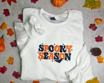 Spooky Season Sweatshirt: Groovy Halloween Crewneck