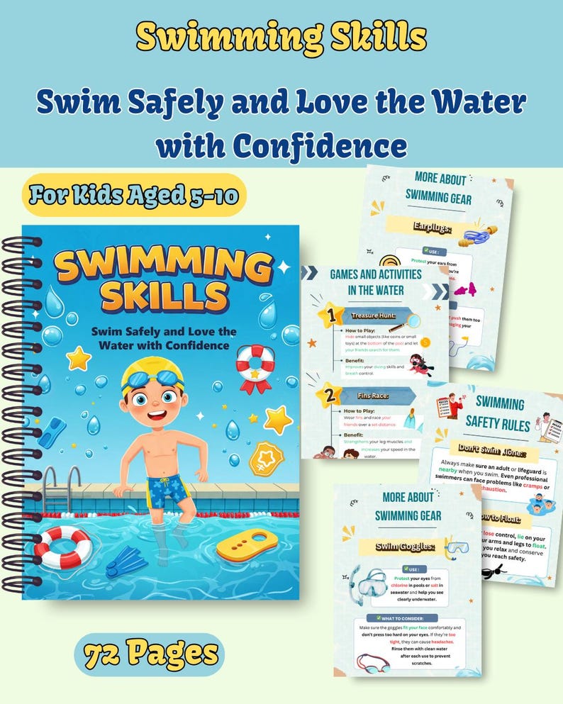 Swimming Worksheets.pdf Water Safety Activities | Swimming Skills Worksheets | Pool Safety ...