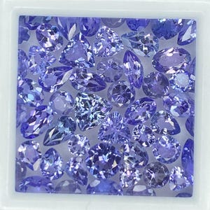 Mix Shape Tanzanite Gemstone, Faceted tanzanite Cut Stone, AAA Natural Loose Gemstones 3x5-6x8mm