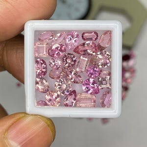 Pink Tourmaline Gemstone Mix Shape Lot, Natural Faceted tourmaline Cut Loose Stone 3x5-8x10mm