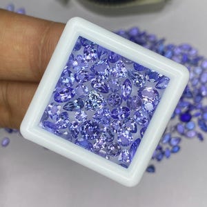Mix Shape Tanzanite Gemstone, Faceted tanzanite Cut Stone, AAA Natural Loose Gemstones 3x5-6x8mm