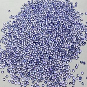 2mm Tanzanite Round Brilliant Cut Gemstone - Natural Tanzanite Faceted Loose Stone for Jewelry