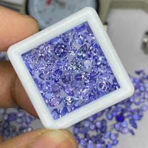 Mix Shape Tanzanite Gemstone, Faceted tanzanite Cut Stone, AAA Natural Loose Gemstones 3x5-6x8mm