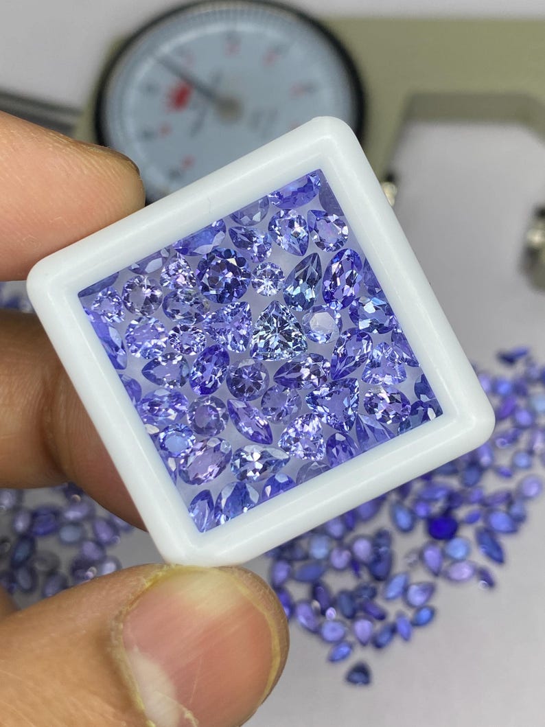 Mix Shape Tanzanite Gemstone, Faceted tanzanite Cut Stone, AAA Natural Loose Gemstones 3x5-6x8mm