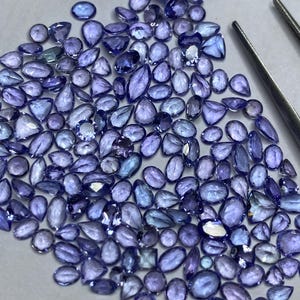 Mix Shape Tanzanite Gemstone, Faceted tanzanite Cut Stone, AAA Natural Loose Gemstones 3x5-6x8mm
