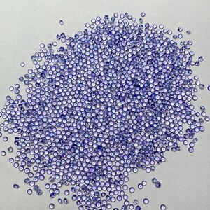 2mm Tanzanite Round Brilliant Cut Gemstone - Natural Tanzanite Faceted Loose Stone for Jewelry