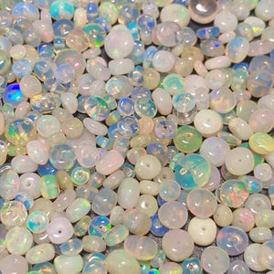 Äthiopische Feueropal-Rondell-Perlen: Edelstein-lose Perlen in AAA-Qualität