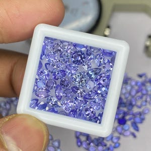 Mix Shape Tanzanite Gemstone, Faceted tanzanite Cut Stone, AAA Natural Loose Gemstones 3x5-6x8mm