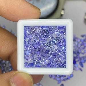 Mix Shape Tanzanite Gemstone, Faceted tanzanite Cut Stone, AAA Natural Loose Gemstones 3x5-6x8mm