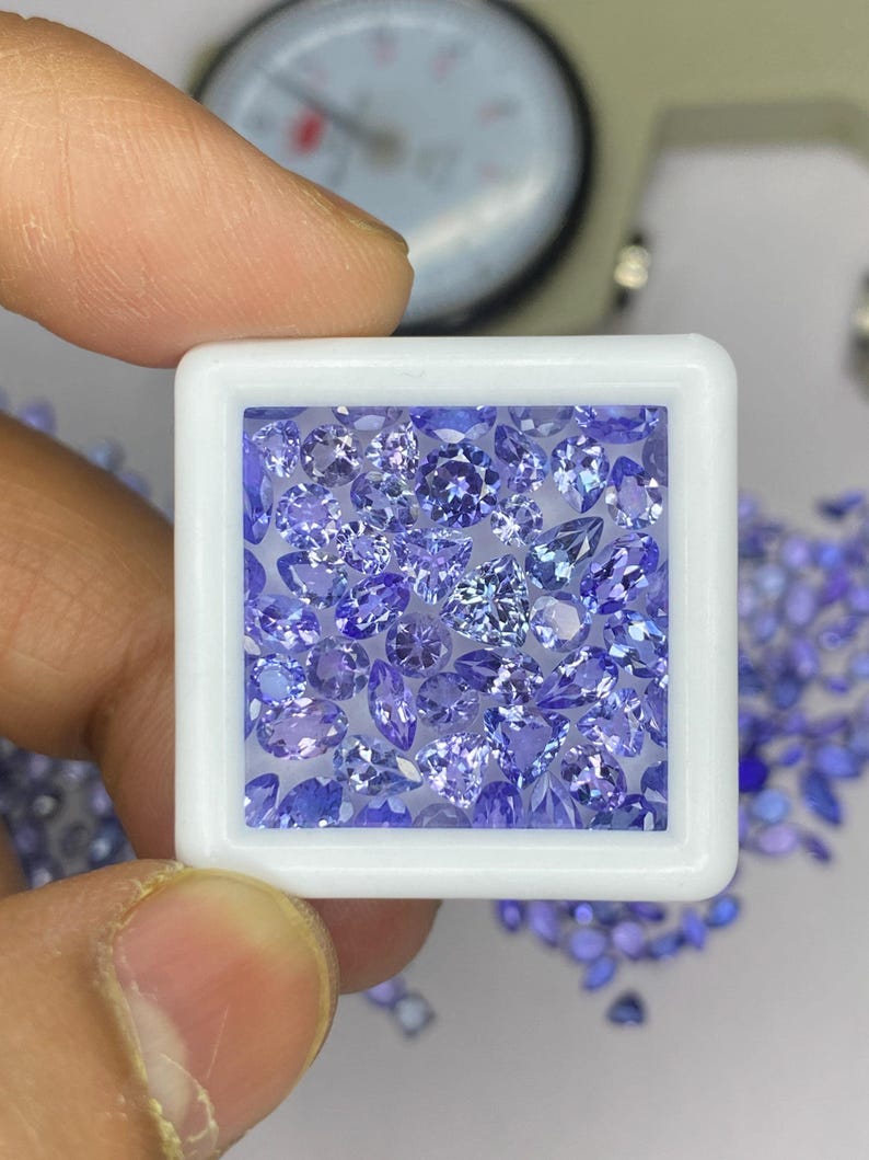 Mix Shape Tanzanite Gemstone, Faceted tanzanite Cut Stone, AAA Natural Loose Gemstones 3x5-6x8mm
