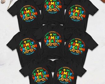 Custom Family Vacation 2026 Shirt, Matching Memories Shirt, Custom Family Trip, Family Beach Trip Shirt, Custom Family Beach Vacation Shirt