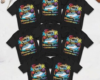 Custom Family Cruise 2026 Shirt, Making Memories Together Shirt, Cruise Group Shirts, Custom Family Cruise Name Shirts