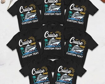 Custom Cruise Crew 2026 Shirt, Matching Family Vacation Tee, Cruise Crew Name Shirt, Cruise Group Shirts, Custom Family Cruise Name Shirts