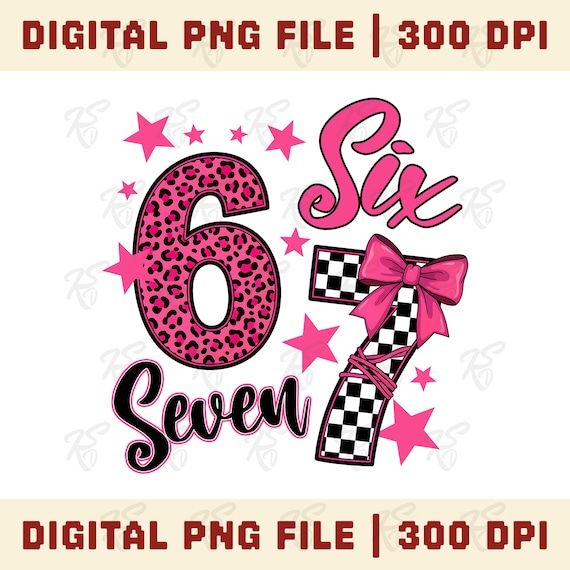 Pink Leopard 67 Birthday PNG, Retro Checkerboard Design (Digital Download)