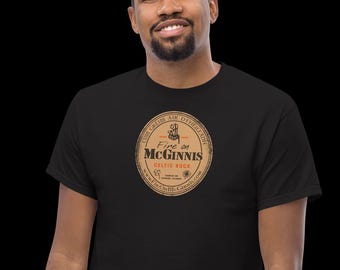 Fire on McGinnis - Guinness - Distressed Brown Label T-Shirt