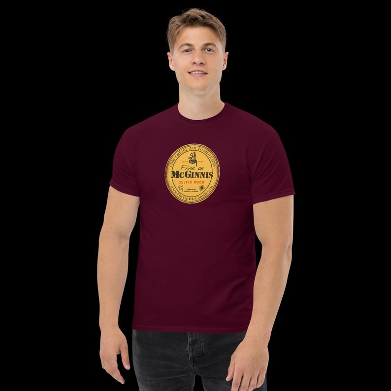 Fire on McGinnis - Guinness - Distressed Gold Label T-Shirt image 4