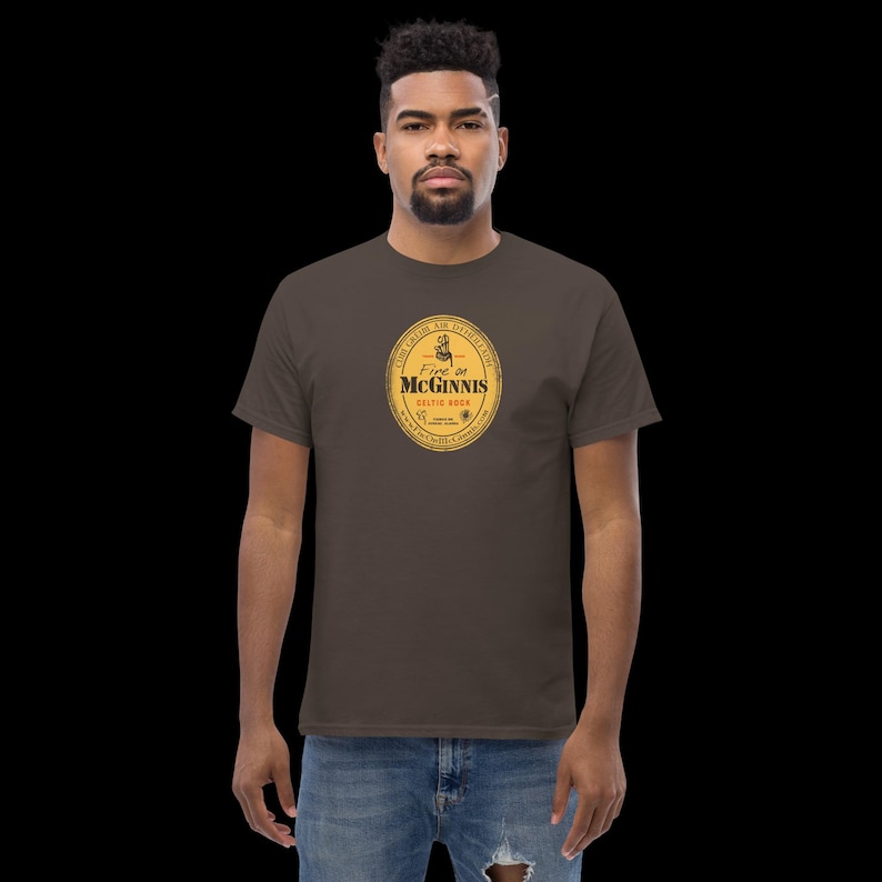 Fire on McGinnis - Guinness - Distressed Gold Label T-Shirt image 6