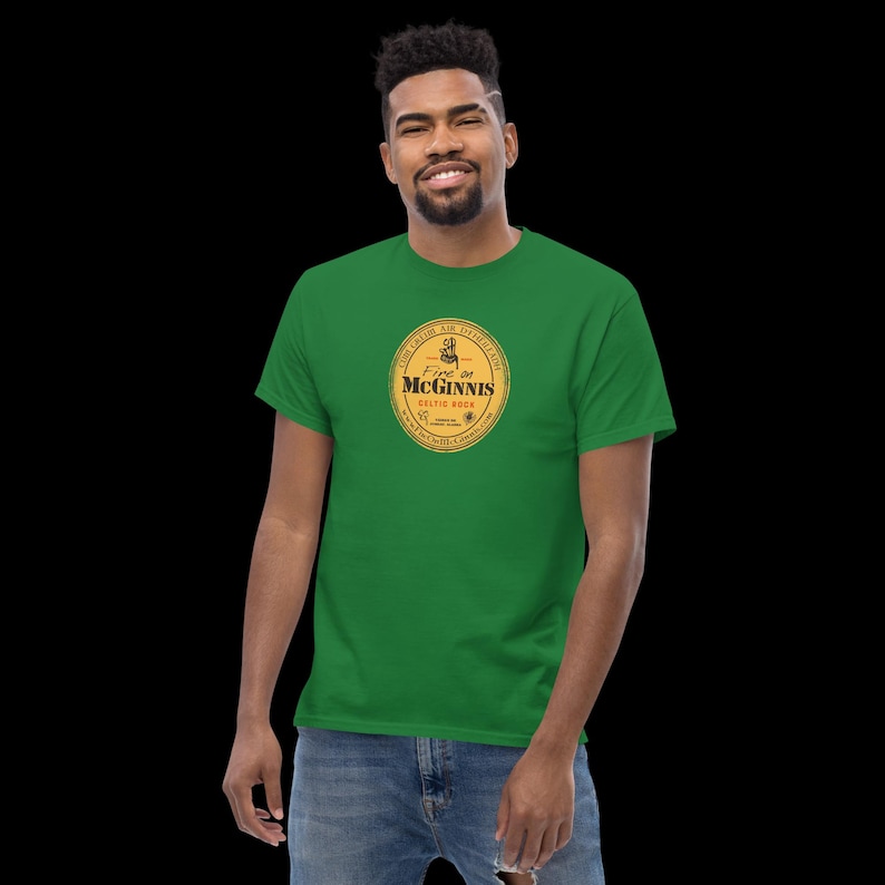 Fire on McGinnis - Guinness - Distressed Gold Label T-Shirt image 12