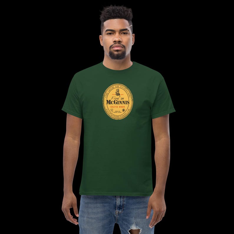 Fire on McGinnis - Guinness - Distressed Gold Label T-Shirt image 16