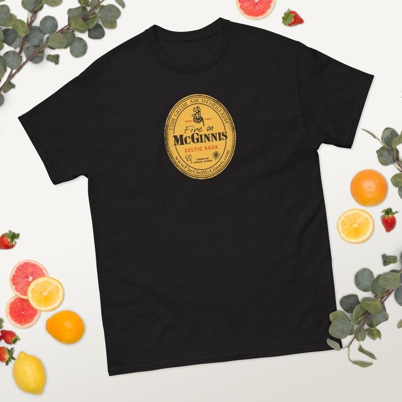 Fire on McGinnis - Guinness - Distressed Gold Label T-Shirt image 3