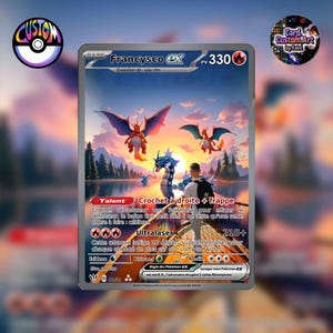 Carte personnalisée Pokémon - Custom Pokémon Card - FOIL ou CLASSIQUE avec photo/illustration. Livraison gratuite
