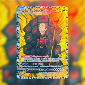 Carte Prankémon "Le Roi du Scalp" Gold