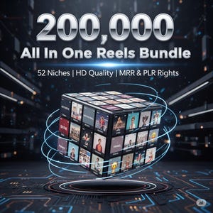 200,000+ Mega Reels Bundle, Faceless Video Reels, Instagram Reels, Viral Reels for Tiktok, and Youtube Shorts for Content Creators