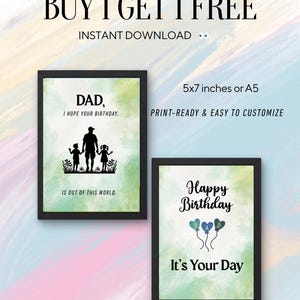 Cartão de Feliz Aniversário para o Pai para Imprimir. Cartão de Aniversário para o Pai. Cartão de Aniversário para o Pai para Imprimir. Cartão de Aniversário para o Pai. Download digital.