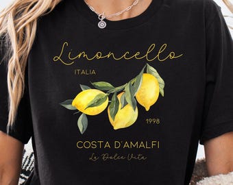 Limoncello Shirt, La Dolce Vita, Lemon Shirt, Italy T-Shirt, Amalfi Coast, Summer Shirt, Gift For Lemon Lovers, Italian Summer Shirt, Capri