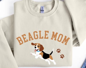 Sudadera para mamá beagle, sudadera beagle, suéter para perro beagle, suéter beagle, amantes de los beagles, suéter para mamá perruna, regalo para amantes de los perros.