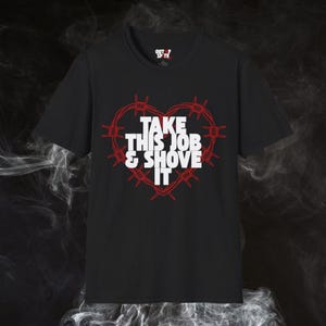 Outlaw Country Unisex Softstyle T-Shirt, Johnny Paycheck, Country Music Fans, Take This Job & Shove It