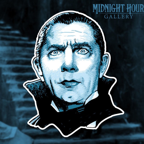 Bela Lugosi Dracula Vinyl Sticker / Classic Monster Die Cut Sticker / FREE SHIPPING!