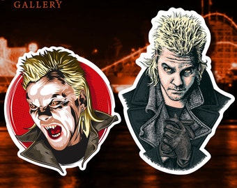 The Lost Boys Sticker or Magnet: Kiefer Sutherland Vampire Art