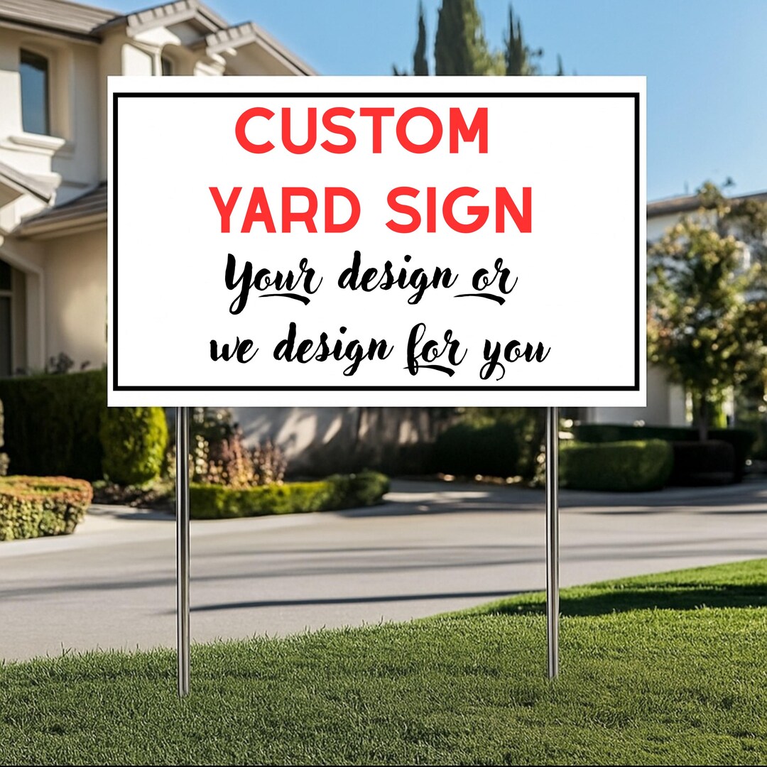 Custom Metal Yard Sign: Personalized Outdoor Garden Decor - Etsy