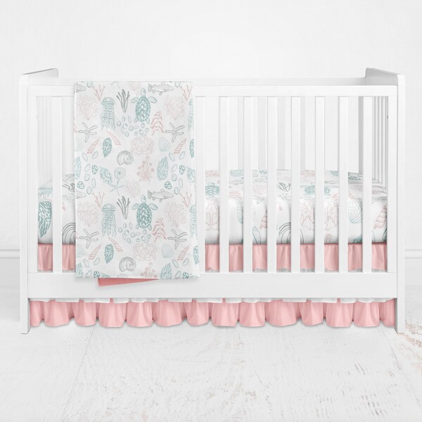 Coral Baby Bedding Etsy