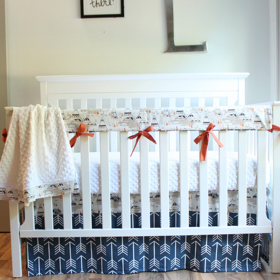 oak crib set
