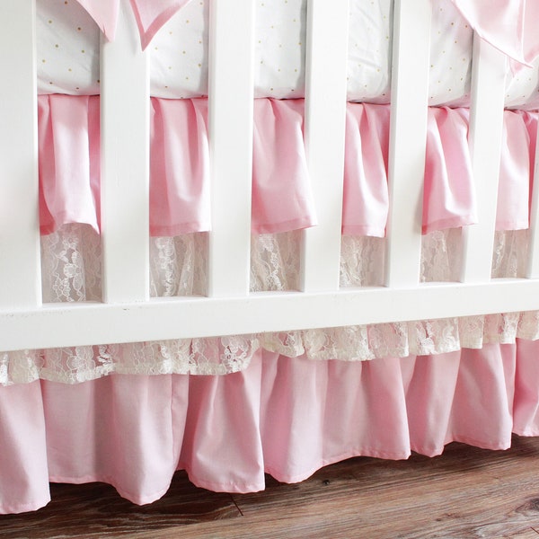Lace Crib Bedding Etsy