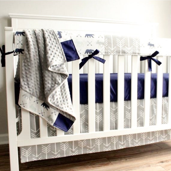 moose and bear baby bedding