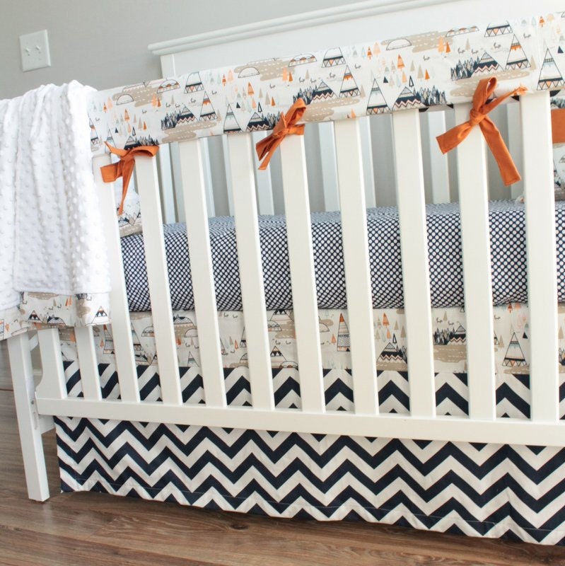 oak crib set