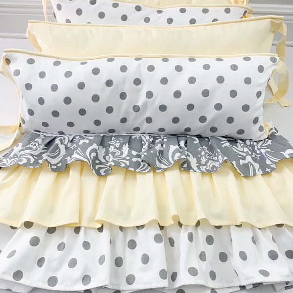 Damask Crib Bedding Etsy