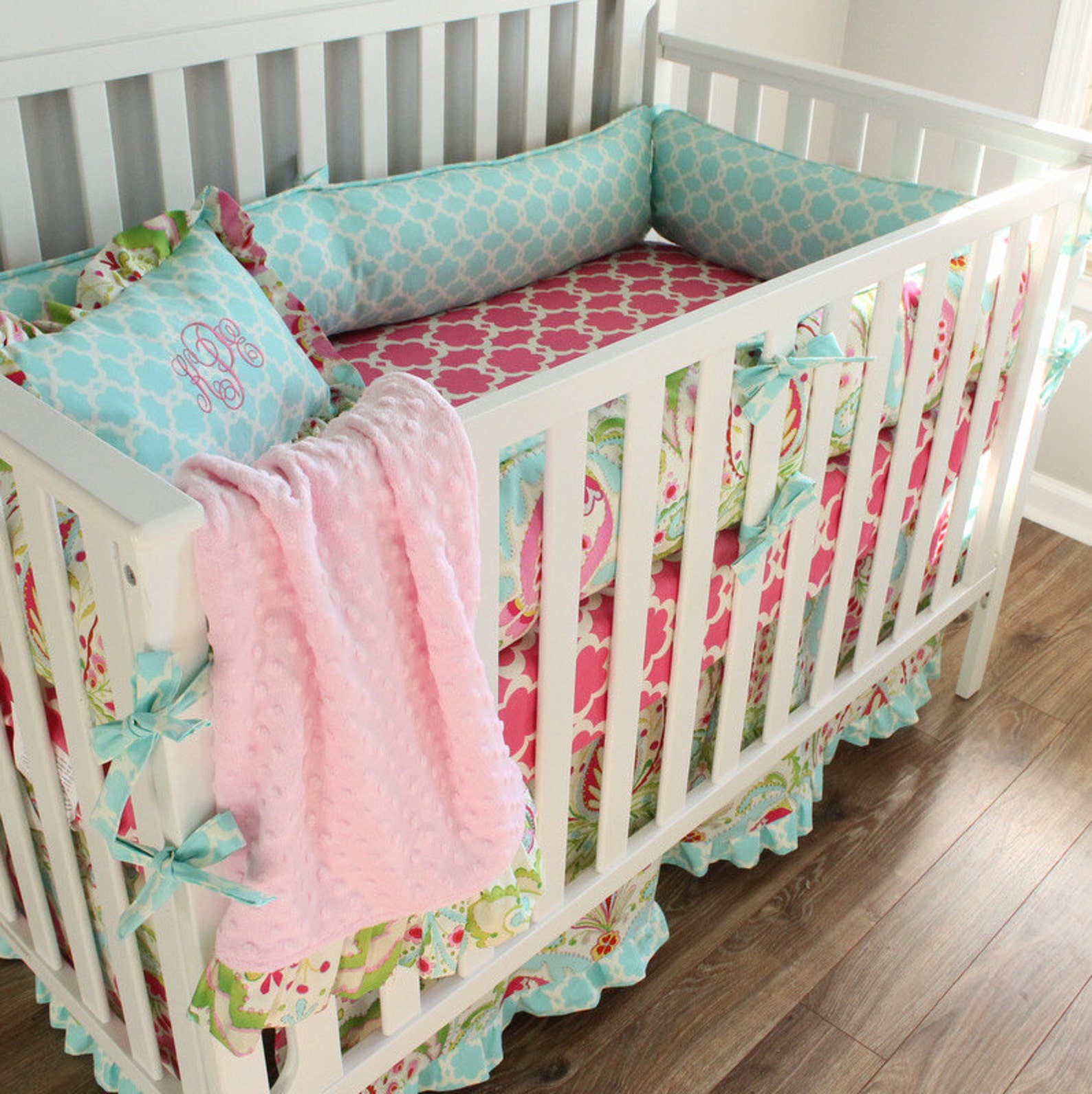 Kumari Garden Nursery Crib bedding set | Etsy