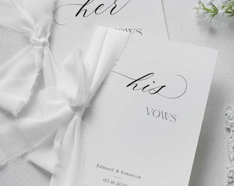 Livres de vœux de mariage en papier personnalisés, livrets de vœux pour elle et lui, souvenir pour les mariés, livrets de cadeaux de mariage uniques en papier avec ruban