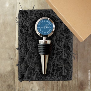 Personalized Wine Bottle Stopper - Custom Wine Stopper Wedding Favors ...