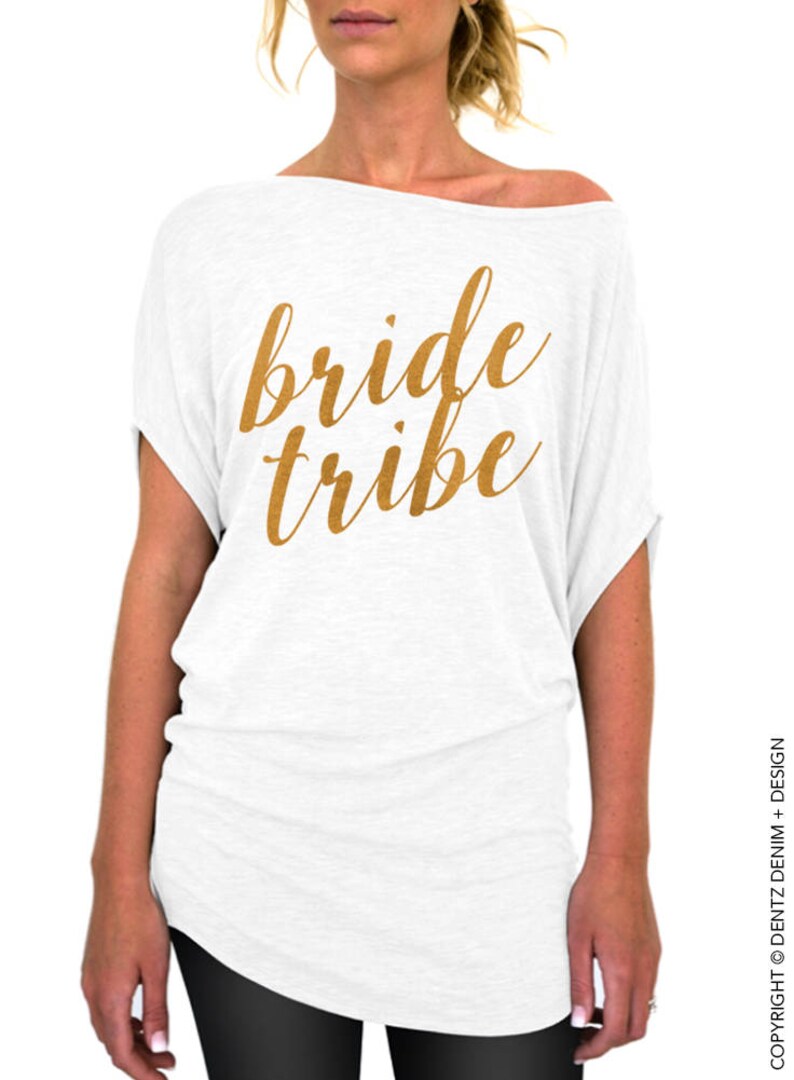 Bride Tribe Shirt Rose and Pearl Slouchy TeeRose Gold | Etsy