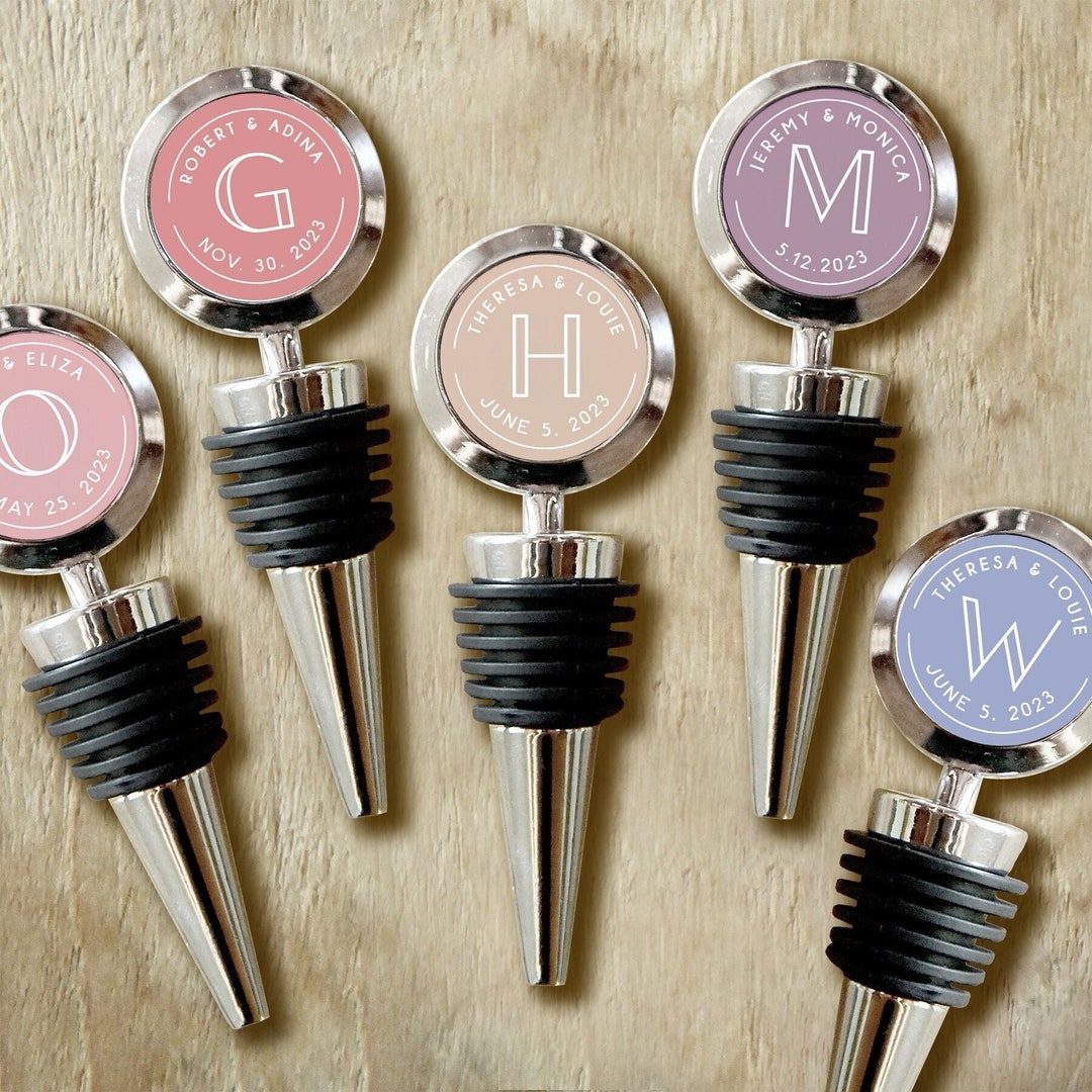Wedding Favors Personalized Wine Cork Stopper Custom Wine Stopper